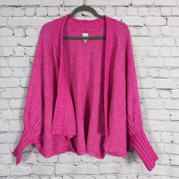 Nic and Zoe Cozy Crush Cardigan Womens Size M/L in Pink Orchid Petal Lagenlook - Picture 5 of 16